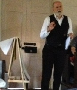 Phillip Smith at the Quaker Meeting House